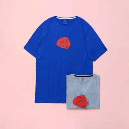 تیشرت گل رز
