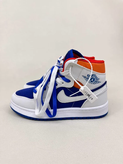کتانی ونس زنانه ساق‌دار ایر جردن 1 کینگ بلو 1 NIKE AIR JORDAN کد 912