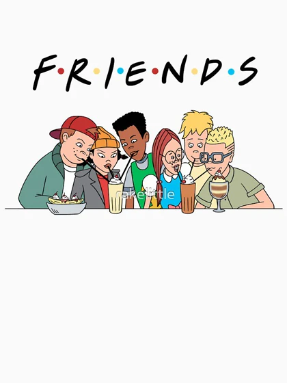 تیشرت فرندز طرح رسسfriends کد 93334