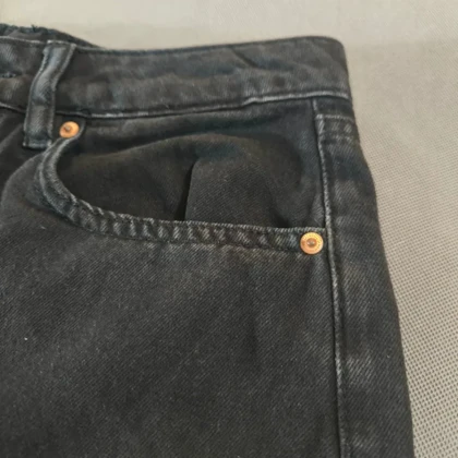 🧡 SIZE 36 شلوار جین دخترانه مشکی اورجینال برند معتبر H&M سوئد مدل DIVIDED