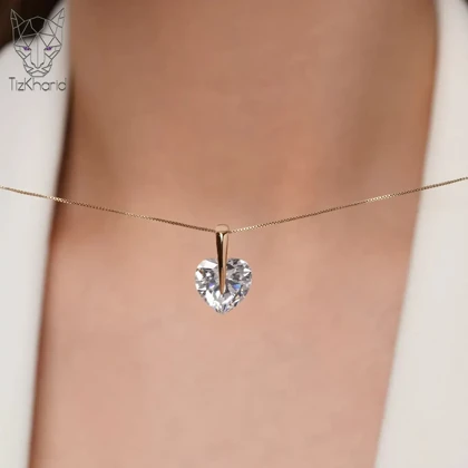 آویز پلاک ژوپینگ قلب سوارسکی