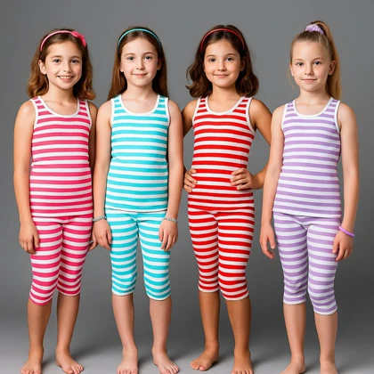 زیرپوش شلوارک راه راه دخترانه