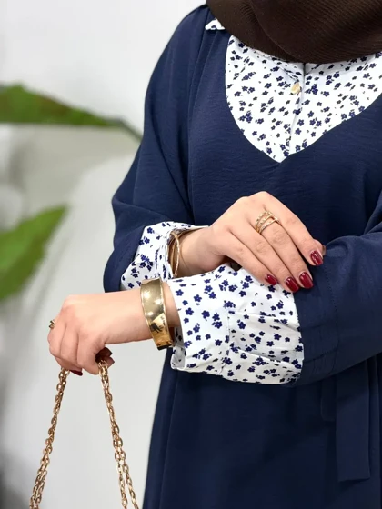 پیراهن مانتویی بلند نورین بهاره