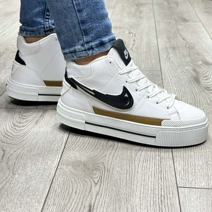 کفش مردانه ساق کوتاه مدل نایک NIKE رنگ سفید مشکی