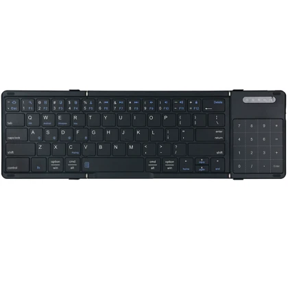 کیبورد بی‌سیم تاشو شارژی با تاچ پد Foldable Keyboard