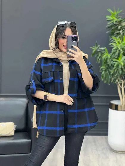 شکت چهارخونه آستین پاگن