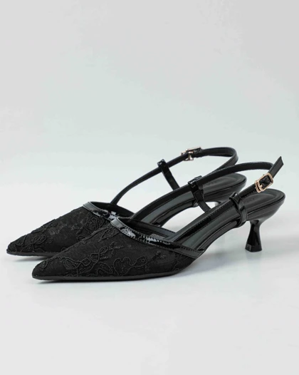 2029_8 - پاشنه توری گلدوزی 2029_8