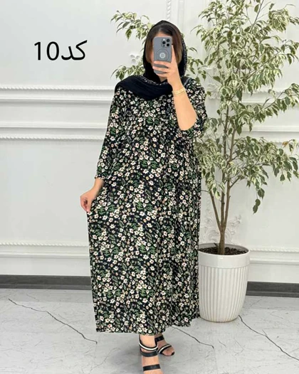 پیراهن پلاس سایز مادربزرگی 6053