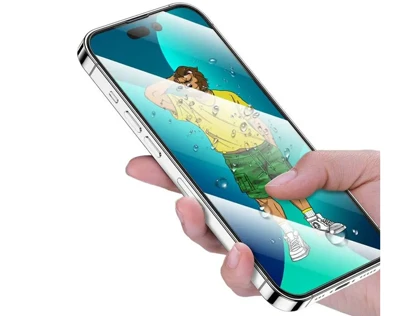 گلس آیفون 14 پلاس گرین Green iphone 14 Plus&13PRO MAX 3D Silicone Glass GN3DSHD14M