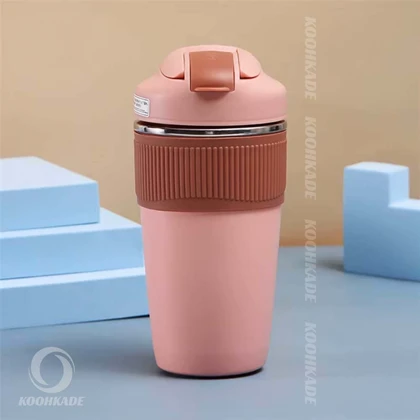 تراول ماگ 480ML دور سیلیکونی AHHUAT