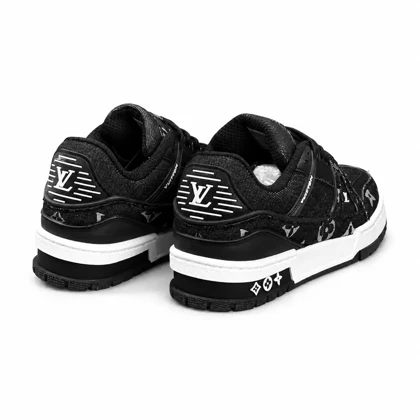 کفش کتانی مردانه مدل ونس لوی ویتون مشکی سفید Vans Louis Vuitton