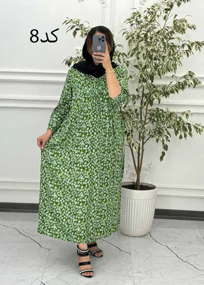 پیراهن پلاس سایز مادربزرگی 6053