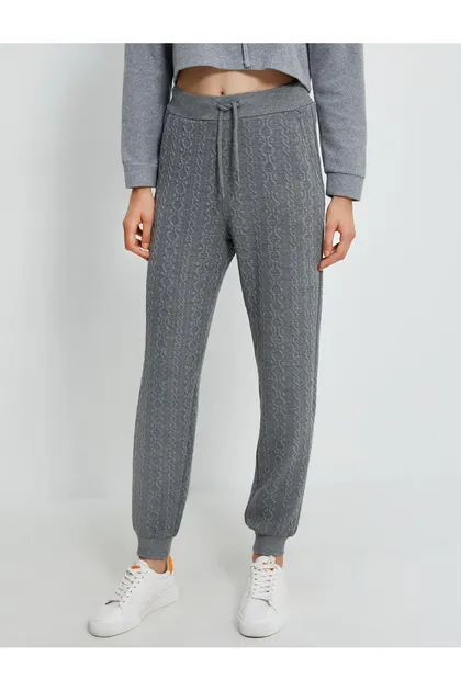 شلوار ورزشی Jogger دور کمر بافت دار با جیب TYCPY7QEON169110857170242