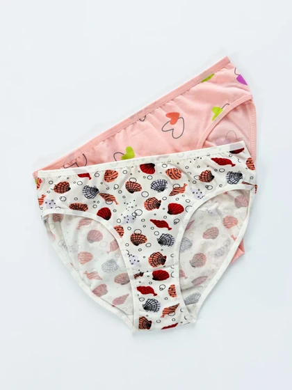 شورت اسلیپ زنانه نخ پنبه طرحدار سایز L میسپل Misspel