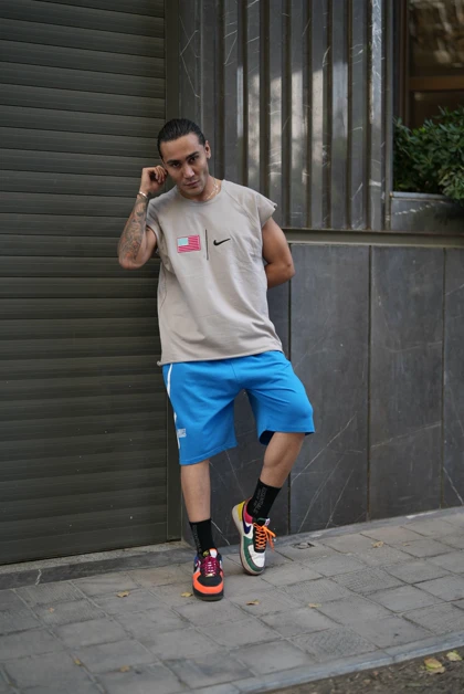 رکابی حلقه‌ای وست (نایک) فلگ طوسی Pedro Pascal