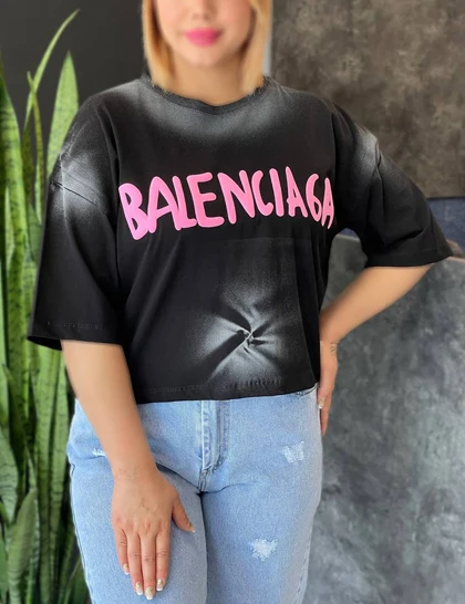 کراپ تیشرتی Balenciaga کد : 70212