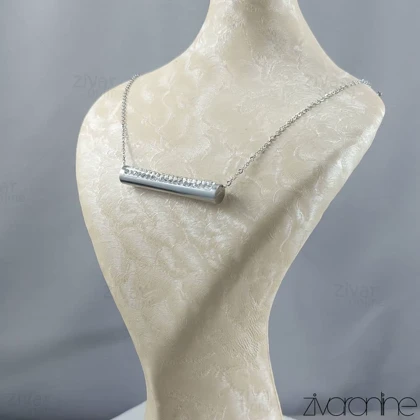 گردنبند زنانه استیل طرح سواروسکی 50013