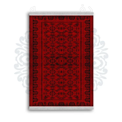 *جدید* فرشینه از جنس پارچه شانل مخمل ترک طرح فانتزی برند دفه کد 1118
