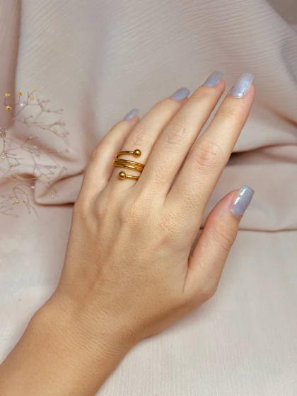 انگشتر توپی پیچ استیل