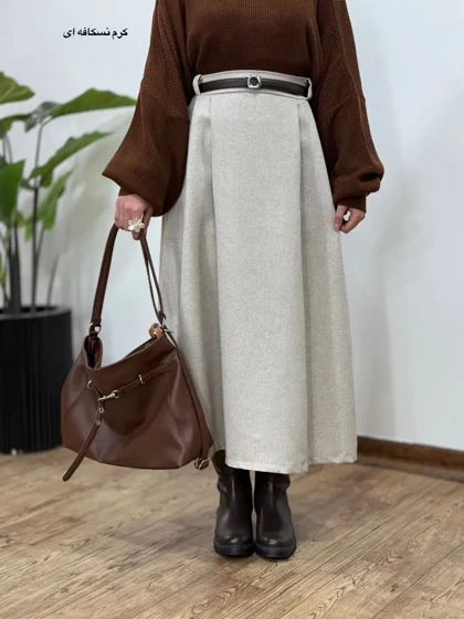 دامن بلند پشمی اسما