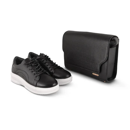 ست کیف و کفش زنانه چرم یلسان مدل نلین کد 958-RASHEL-MC