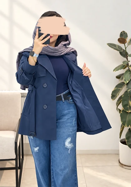 ترنچ کت آستردار ریوا