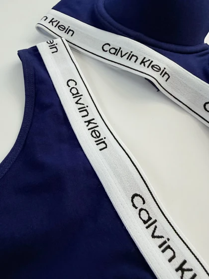 ست شورت بکلس و سوتین فنر دار نخ پنبه کلوین کلاین Calvin Klein