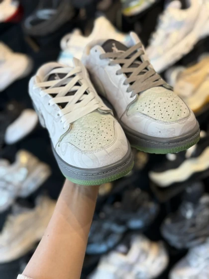 کتانی مردانه دراگون طوسی کرم