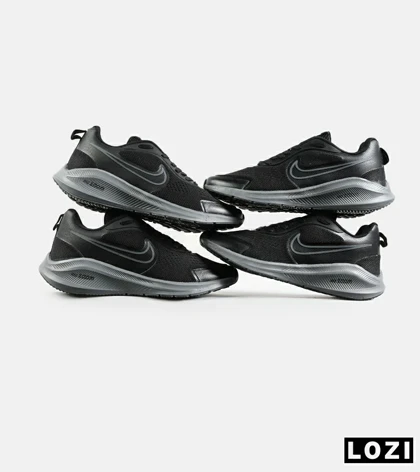 کفش کتانی مردانه و زنانه مشکی طوسی نایک NIKE PEGASUS V10 مدل 7143