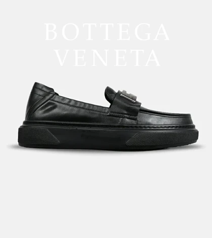 کالج مردانه مشکی Bottega Veneta مدل 6967