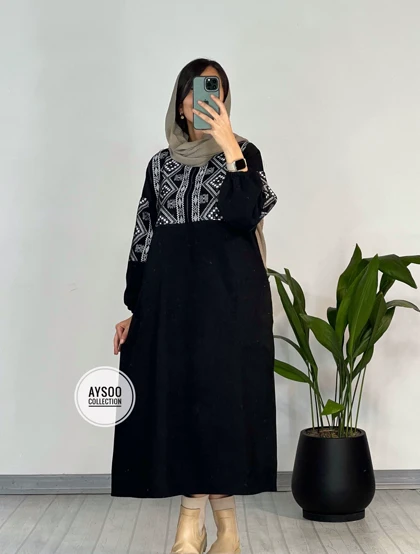 پیراهن مانتویی آتریسا