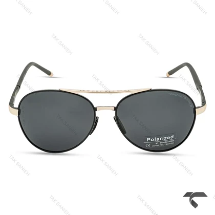 پورشه دیزاین مردانه P1095-3 پلاریزه مشکی نوک مدادی Porsche-10036-G