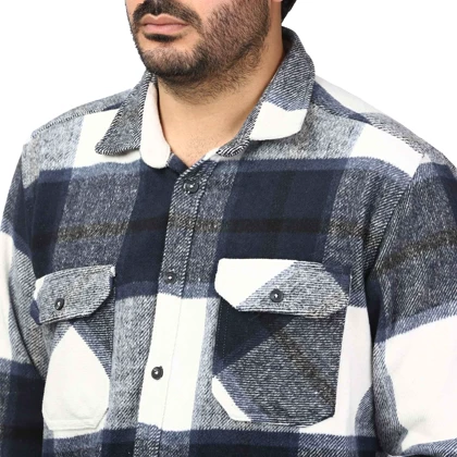 پیراهن آستین بلند پشمی ضخیم مردانه برند مد مدل 1410386