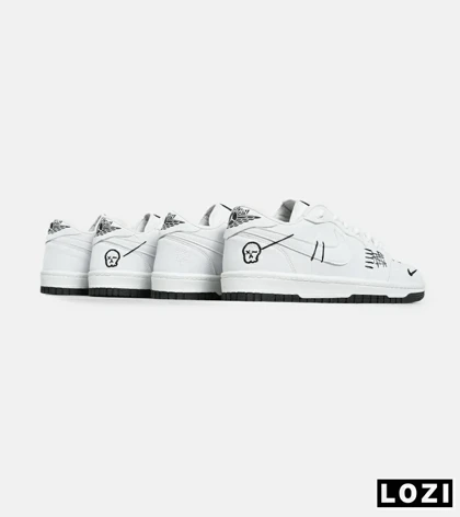 کفش کتانی مردانه و زنانه سفید نایک NIKE jordan Vodoo مدل 6915