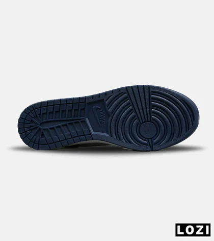 کفش کتانی مردانه و زنانه سفید سرمه ای طوسی 1 NIKE AIR JORDAN مدل 8466