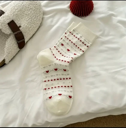 جوراب ساق‌دار قلبی سنتی کد 1476