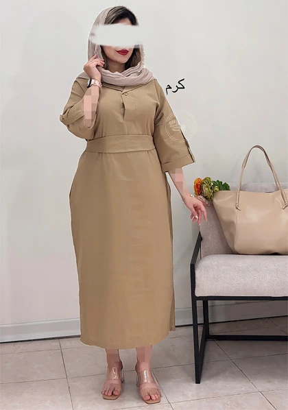 پیراهن مانتویی مهدیس