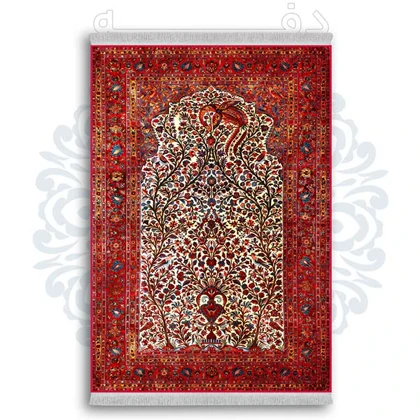 فرشینه از جنس پارچه هازان مخمل ترک طرح سنتی و مدرن برند دفه کد DDSS25