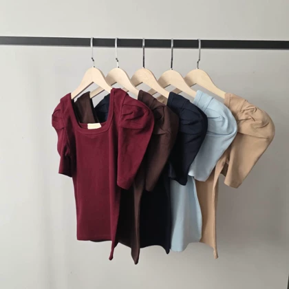 کراپ یقه خشتی عروسکی