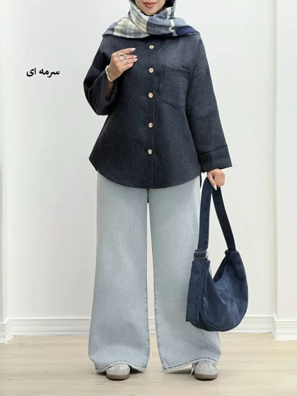 7508-شومیز پاییزه موکا