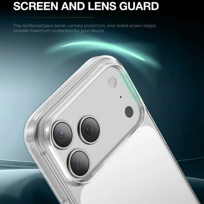 قاب آیفون 17 پرو گرین لاین Green Lion GNCRYP17PCL مدل Crystal Plus شفاف