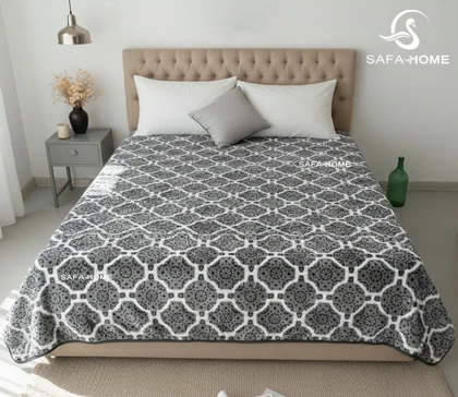 پتو دونفره دورویه طرح موزائیکی
