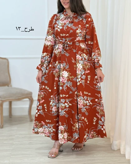 پیراهن بلند زنانه ولگا کد محصول 1690