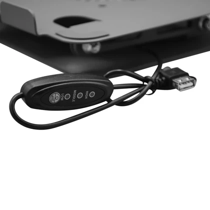 استند فلزی تاشو و فن خنک کننده لپتاپ گرین لاین مدل GNAD360STDBK