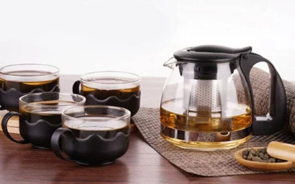 سرویس قوری و فنجان 5 پارچه مدل شاین