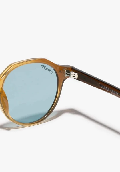 عینک آفتابی دی فرانکلین مدل D.Franklin ULTRA LIGHT S ROUND / TRANS BROWN - TRANS BLUE