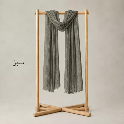 شال زنانه ابریشم راه راه 0041110110861