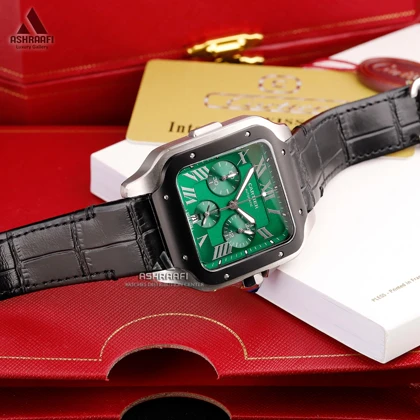 ساعت مردانه کارتیه Cartier De Santos XL Chronograph-GK