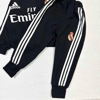 هودی شلوارپسرانه رئال مادرید مشکی دمپا کش