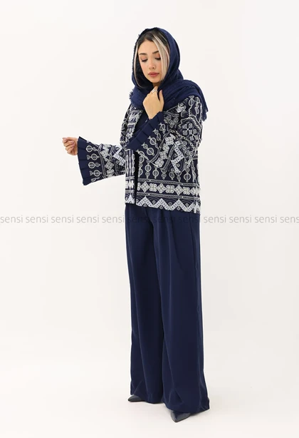 ست کت شلوار گلدوزی کد1005280